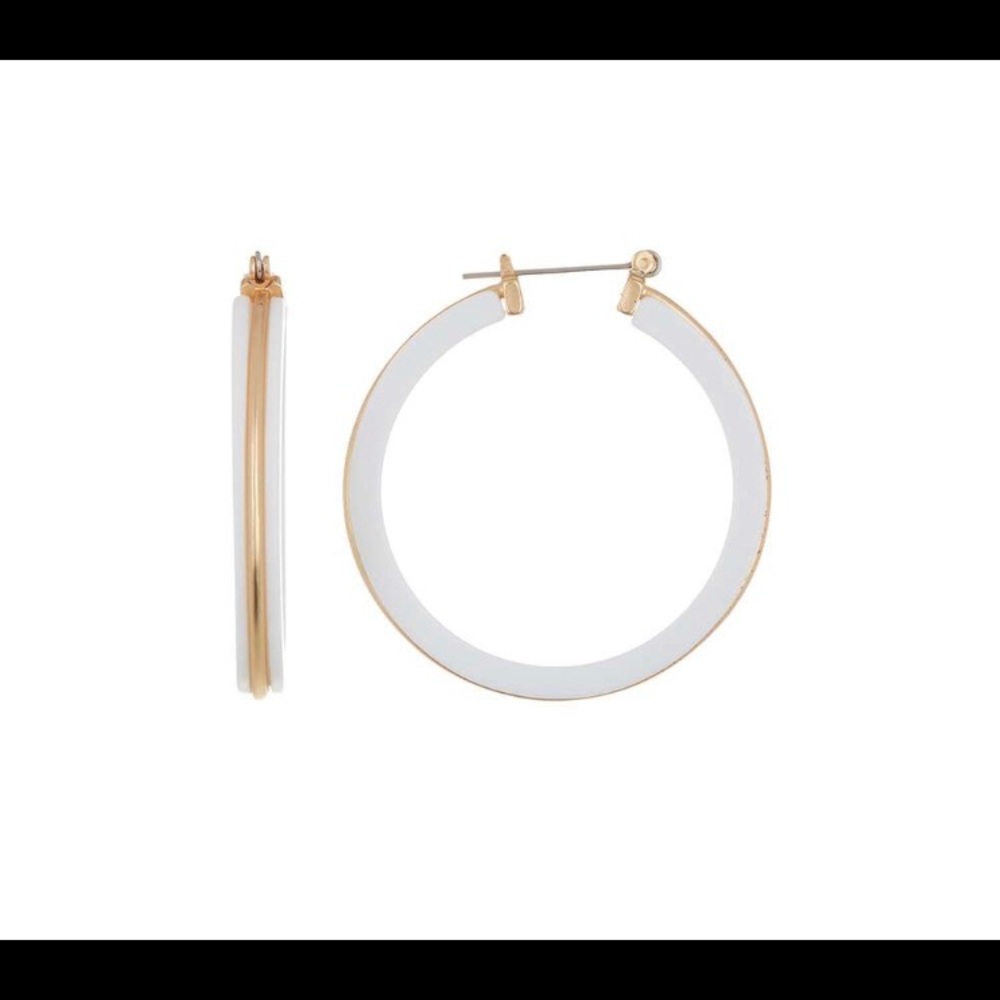 Area Star Resin with Gold Hoop Earrings